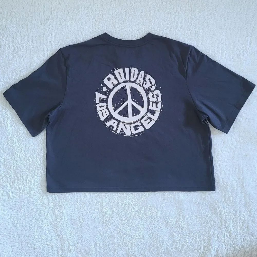 ✨️HP✨️ Adidas Los Angeles🏙 Peace Sign☮️ Tee👕 - NWT